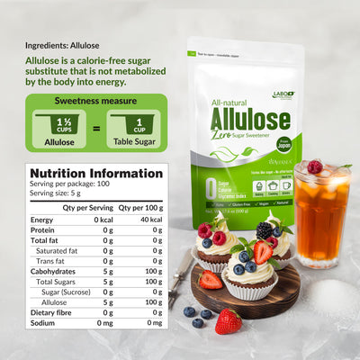 LABO Nutrition Allulose 阿洛酮糖 Healthiest Natural Sweetener Zero Calorie Glucose Control - Lifestream Group US