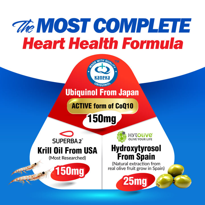 LABO CardioREGAIN EX Ubiquinol CoQ10-Heart Health Energy &amp; Healthy Blood Pressure - Lifestream Group US