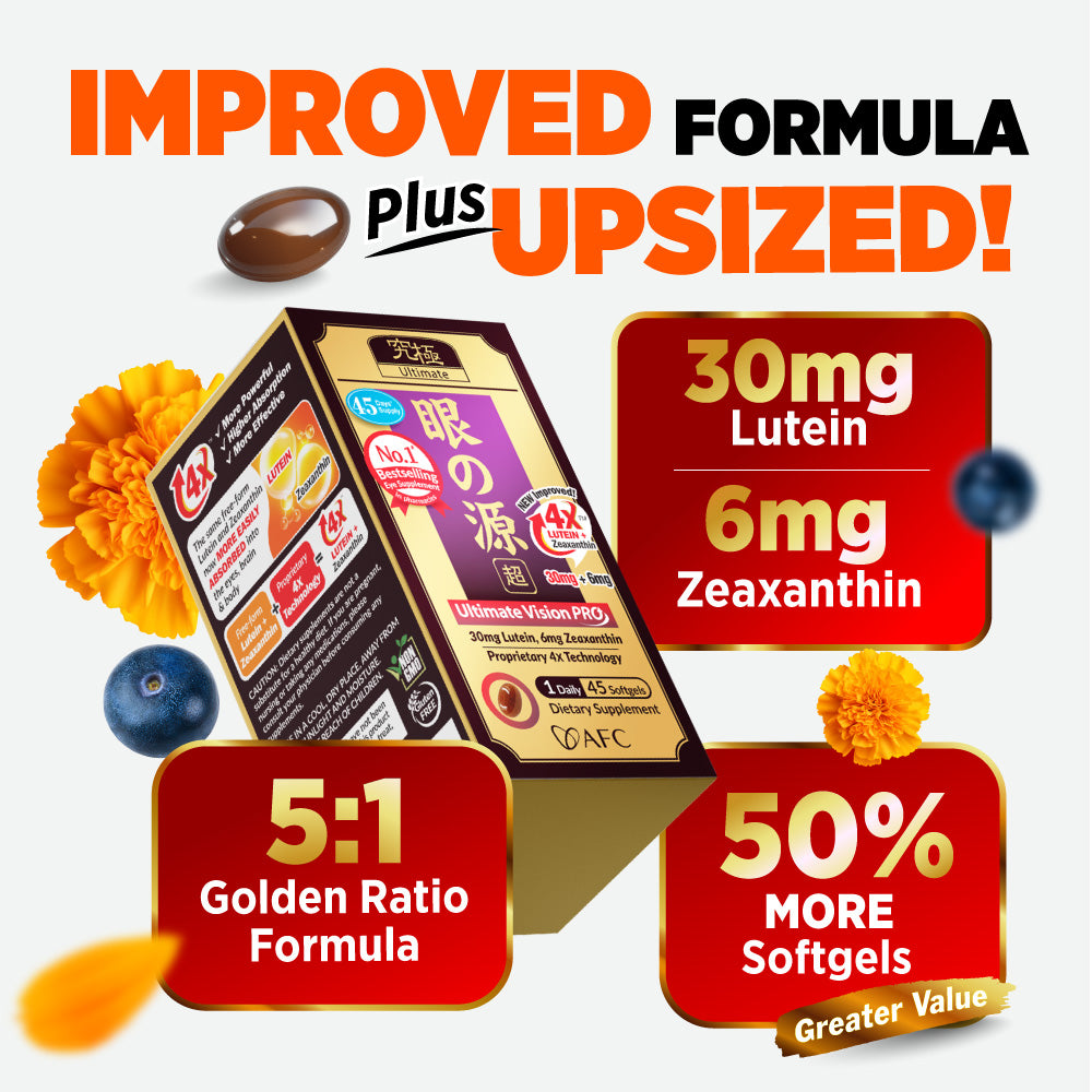 AFC Ultimate Vision PRO 4X Free Form Lutein 4X Eye Supplement Floater Glaucoma Strain (INTENSIVE) - Lifestream Group US