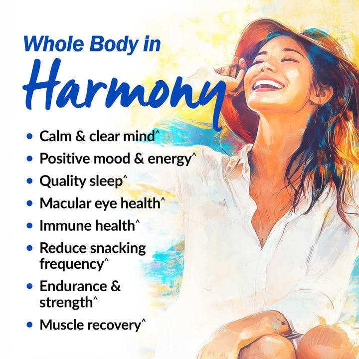 LABO Nutrition HappyCalm Stress &amp; Sleep Support Supplement – KSM-66 Ashwagandha, Saffron Extract &amp; Black Pepper, 90 Vegan Capsules