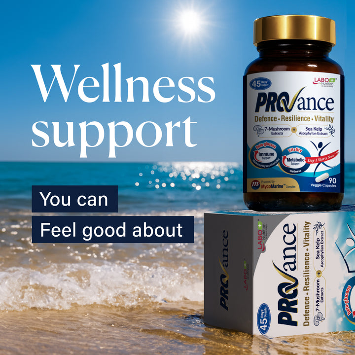 LABO Nutrition PROVANCE Natural Supplement to Support Metabolic Health, Immune Resilience &amp; NK Cells, Gut &amp; Digestive Health, Sustain Energy for All Ages, Women &amp; Men - 90 Veggie Capsules