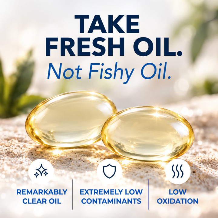 LABO Nutrition OmaxPure Omega 3 Fish Oil, Highest 90% EPA DHA Odorless IFOS Certified for Heart Joint Brain Immune Health