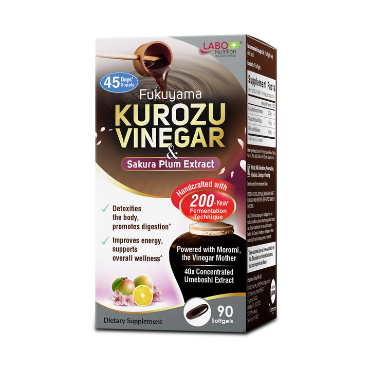LABO Kurozu Vinegar for Digestion Detox Bloating Constipation Cleansing Slimming Weight Energy &amp; Wellness Health - Lifestream Group US