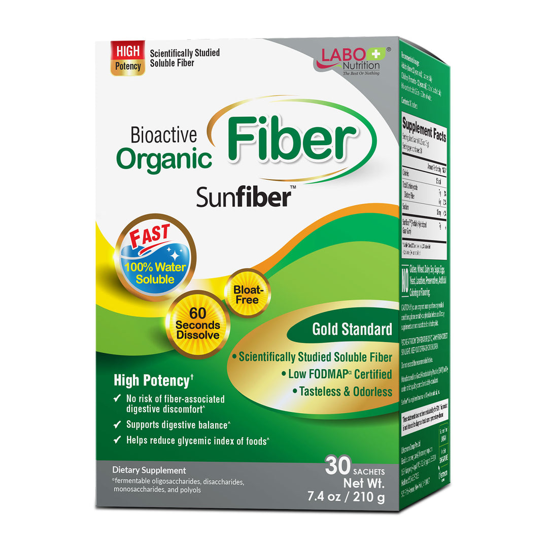 LABO Bioactive Organic Fiber No Bloating & Gas Sunfiber—Digestion Diarrhea & Constipation - Lifestream Group US