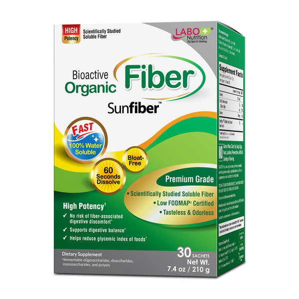 LABO Bioactive Organic Fiber No Bloating & Gas Sunfiber—Digestion Diarrhea & Constipation - Lifestream Group US