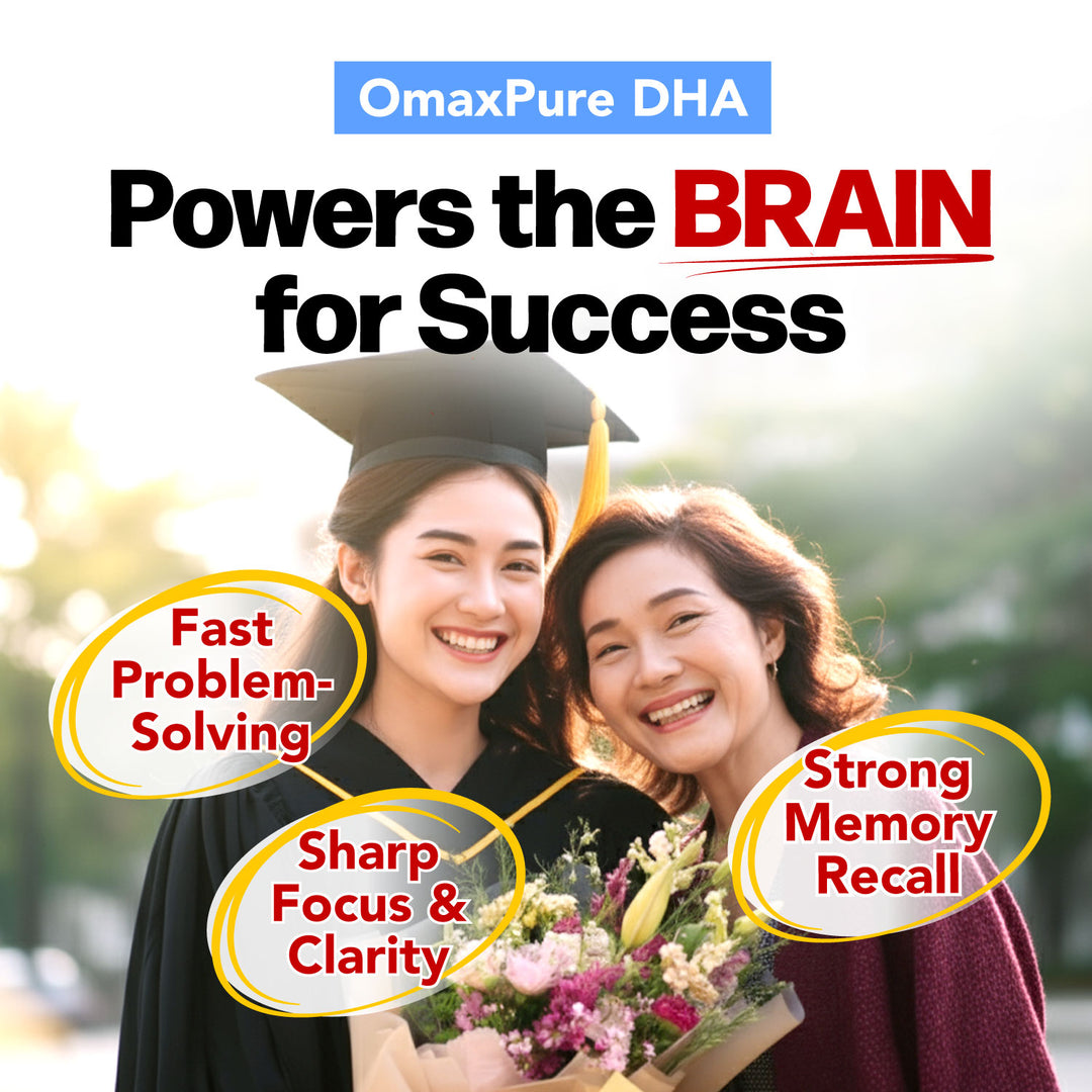 LABO Nutrition OmaxPure Omega 3 DHA for Smarter Brain IQ Memory Focus Thinking Learning &amp; Vision Support - Lifestream Group US