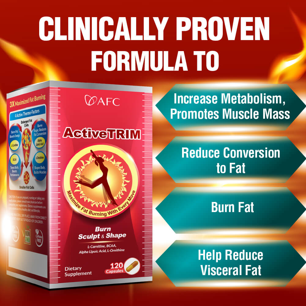 AFC Japan ActiveTRIM活速瘦 Burns 3x More Fat With Every Move-Slimming, Burn Fat Burner, Loss Weight - Lifestream Group US