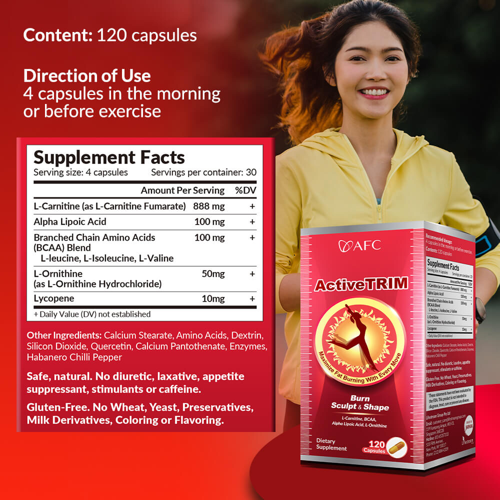 AFC Japan ActiveTRIM活速瘦 Burns 3x More Fat With Every Move-Slimming, Burn Fat Burner, Loss Weight - Lifestream Group US