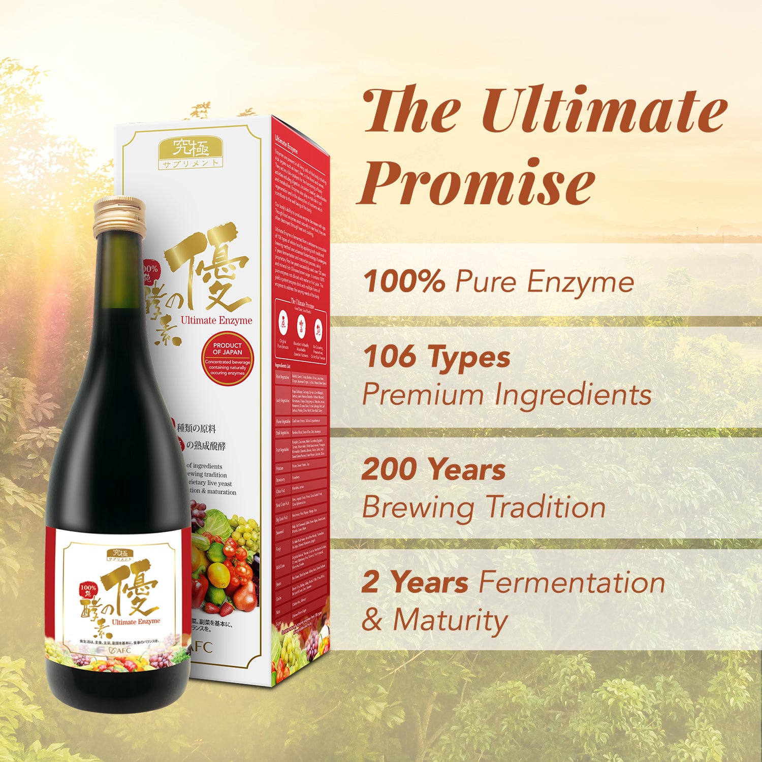 AFC Japan Digestive Ultimate Enzyme Drink Pure Vegetables & Fruits