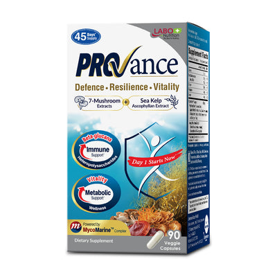 LABO Nutrition PROVANCE - 7 Mushroom & Sea Kelp Extracts - Immune Metabolic Weight Gum Oral Energy GLP-1 Health • 90s - Lifestream Group US