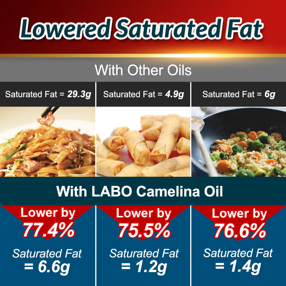 LABO Nutrition Camelina Oil—Unrefined Cold Pressed Natural Cooking Oil - Lifestream Group US