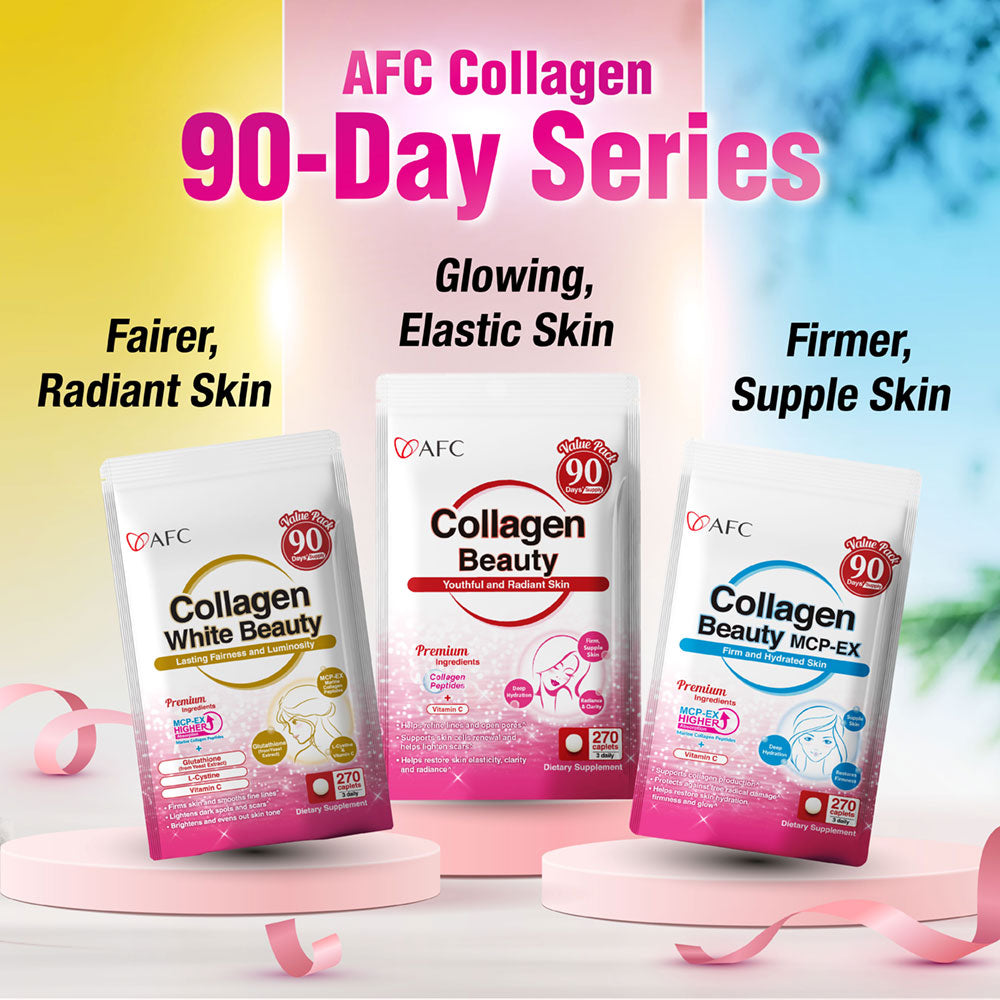 AFC Collagen Beauty (Porcine) - Radiant Skin Complexion - Brighten Hydrate Anti-aging &amp; Lessen Wrinkles - Lifestream Group US