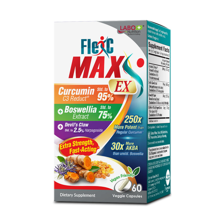 LABO Nutrition FlexC MAX EX 节适灵EX - Turmeric Curcumin Extract - Joint Body Muscle Pain Relief - Lifestream Group US