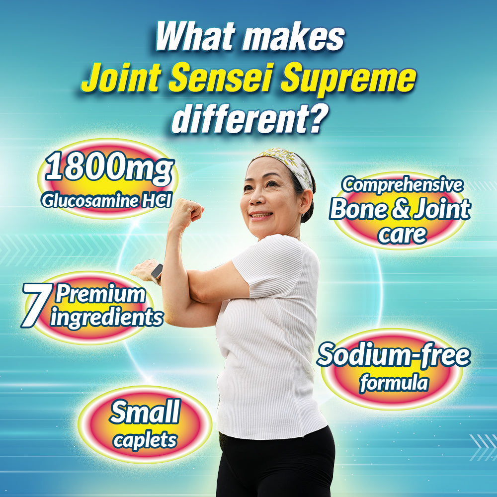AFC Joint Sensei Supreme至尊关节舒 Glucosamine HCL+Chondroitin for Neck Shoulder Knee Joint &amp; Back Pain - Lifestream Group US