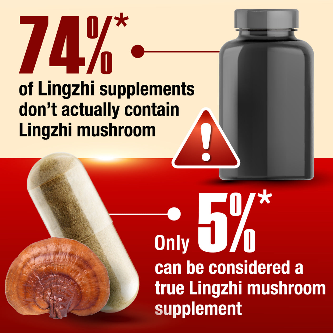 LABO Nutrition Bioactive Organic Lingzhi - Immunity Sleep Support & Stress Relief - Lifestream Group US