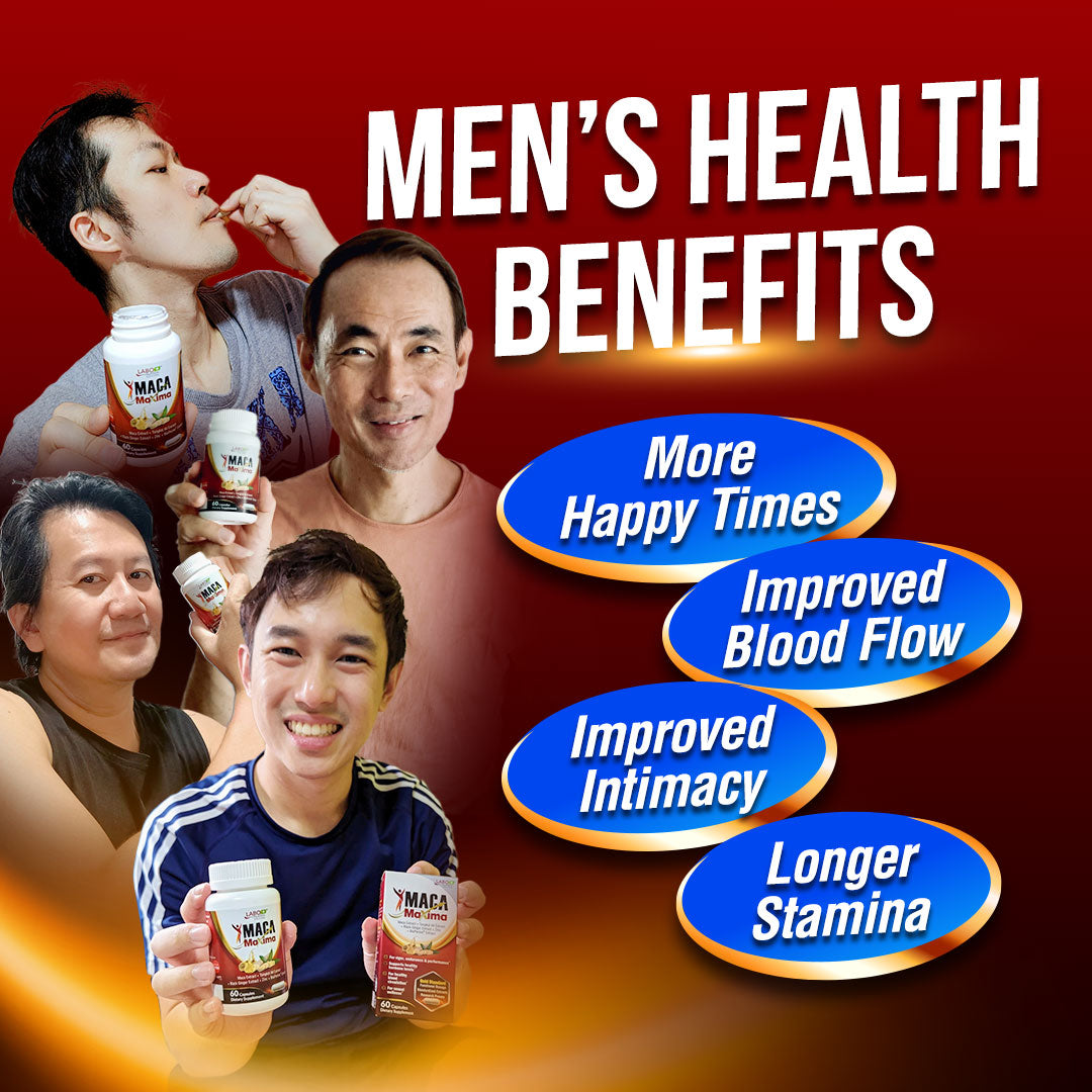 LABO Nutrition MacaMaxima Male Libido Performance Natural Booster Tongkat Ali + Maca for Men Health Energy &amp; Stamina - Lifestream Group US