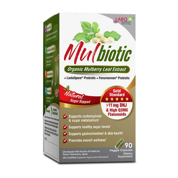 LABO Mulbiotic Capsule Glucose Support-Blood Sugar Diabetes Weight Appetite-Mulberry Extract - Lifestream Group US