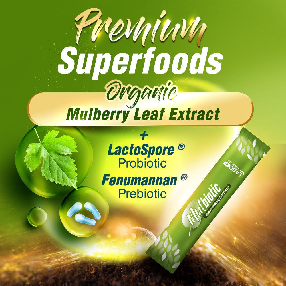 LABO Mulbiotic Sachet Glucose Support-Blood Sugar Diabetes Weight Appetite-Mulberry Extract - Lifestream Group US