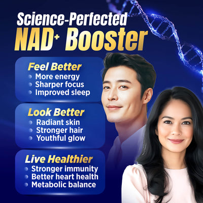 LABO Nutrition Le Ageless NMN+ with NAD+ Boosters for Anti Aging Vitality Energy Metabolism Brain Heart Sleep 60 capsules