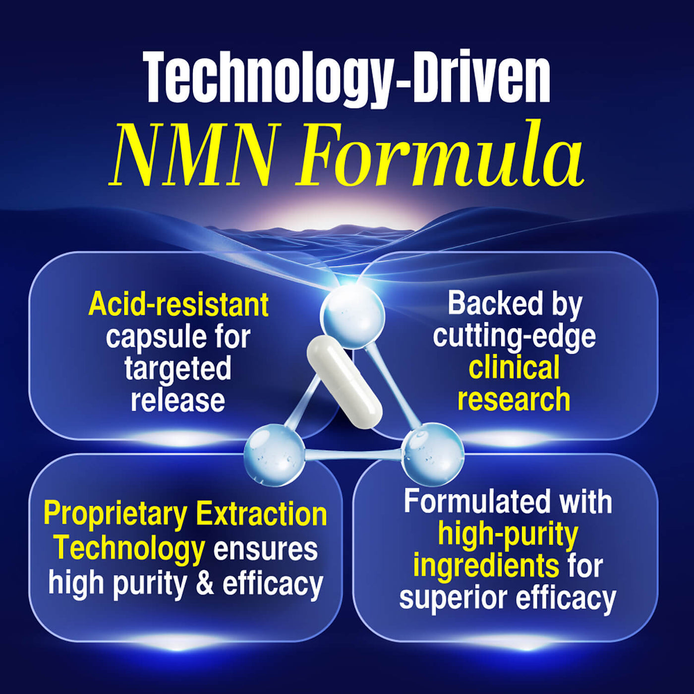 LABO Nutrition Le Ageless NMN+ with NAD+ Boosters for Anti Aging Vitality Energy Metabolism Brain Heart Sleep 60 capsules