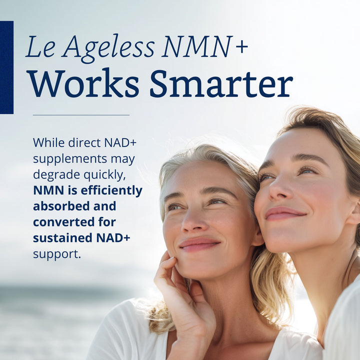 LABO Nutrition Le Ageless NMN+ Supplement with 99.8% Pure NMN (600mg), Trans-Resveratrol &amp; Asian Ginseng — for Healthy Aging and Cellular Energy Support — 60 Acid-Resistant Capsules, Made in Japan