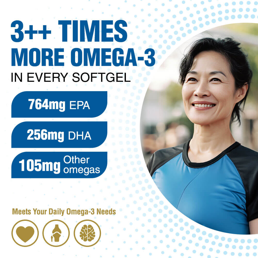 LABO Nutrition OmaxPure Omega 3 Fish Oil, Highest 90% EPA DHA Odorless IFOS Certified for Heart Joint Brain Immune Health