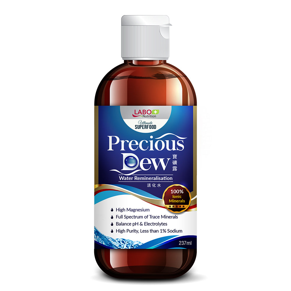 LABO Nutrition Precious Dew 100% Alkaline Mineral Concentrate Healthy Drink—Balance pH Electrolyte - Lifestream Group US