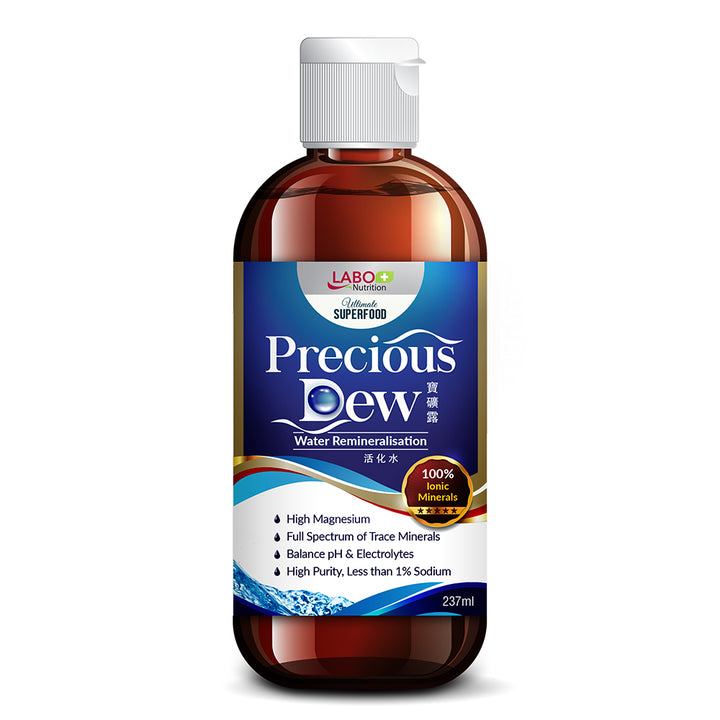 LABO Nutrition Precious Dew 100% Alkaline Mineral Concentrate Healthy Drink—Balance pH Electrolyte - Lifestream Group US