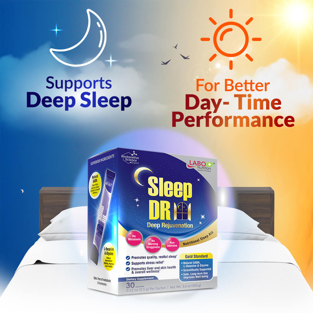 LABO Nutrition Sleep DR熟睡宁 - Insomnia Supplement with Natural GABA - Melatonin Free