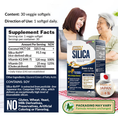 LABO Nutrition Bioactive Silica 水溶性硅素 - Increase Bone Density, Stronger Bones