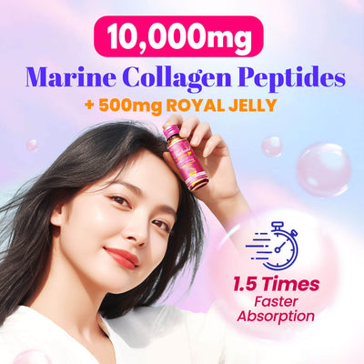 AFC Tsubaki Ageless Collagen Drink+Royal Jelly for Anti Aging Hydrating & Refines Pores