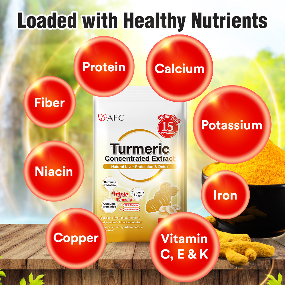 AFC Turmeric Extract—Best Curcuminoid—Natural Detox Digestion Slimming Immunity &amp; Liver Care - Lifestream Group US