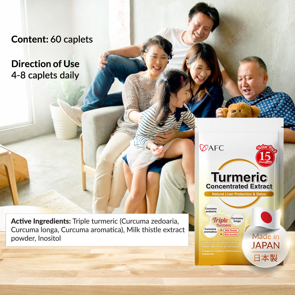 AFC Turmeric Extract—Best Curcuminoid—Natural Detox Digestion Slimming Immunity & Liver Care - Lifestream Group US