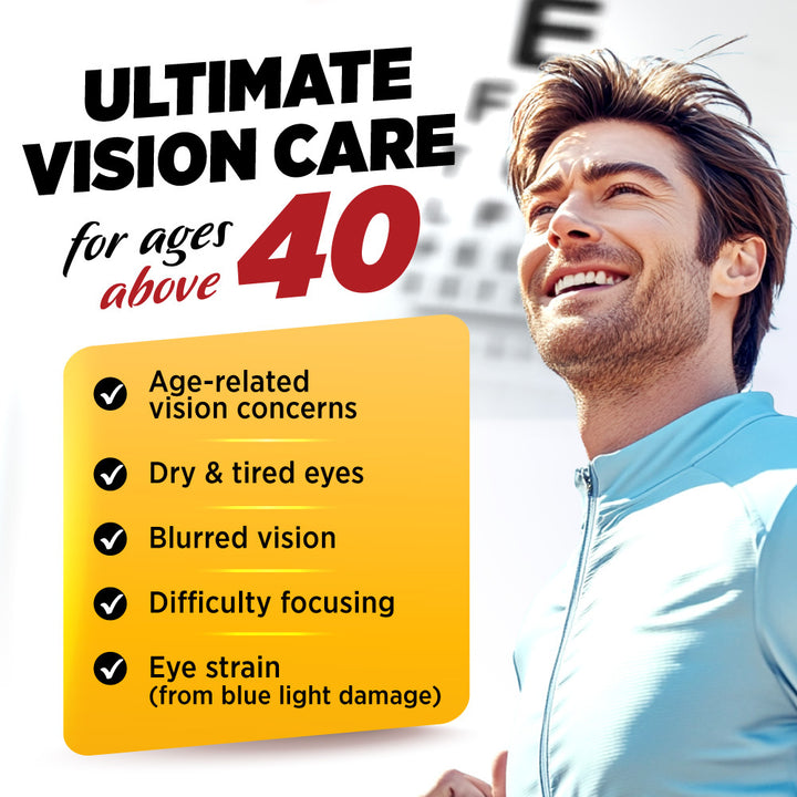 LABO Nutrition Ultimate VisionREGAIN, Eye Vitamin Beyond AREDS 2 Formula with Lutein, Zeaxanthin, Saffron Extract, Blueberry for Macular and Retinal Health, Eye Fatigue, Night Vision Support 60 Counts - Lifestream Group US