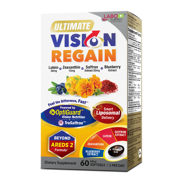 LABO Ultimate VisionREGAIN -INTENSIVE Vision &amp; Saffron Extract for Dry Blurry Vision, Night Vision, Eye Strain - Lifestream Group US