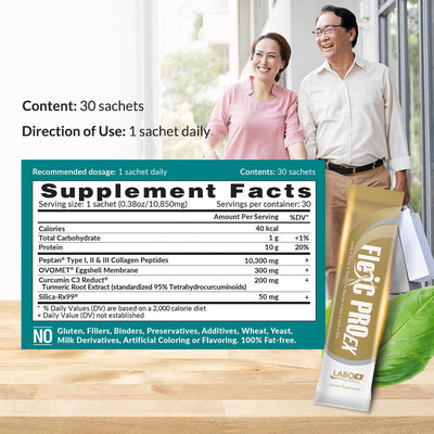 LABO Nutrition FlexC PRO EX Better than Glucosamine Chondroitin MSM Joint Knee Pain Relief