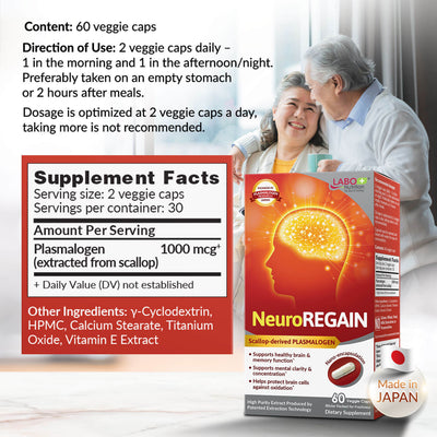 LABO NeuroREGAIN - New Hope for Dementia Memory Loss Mental Clarity & Improve Brain Health