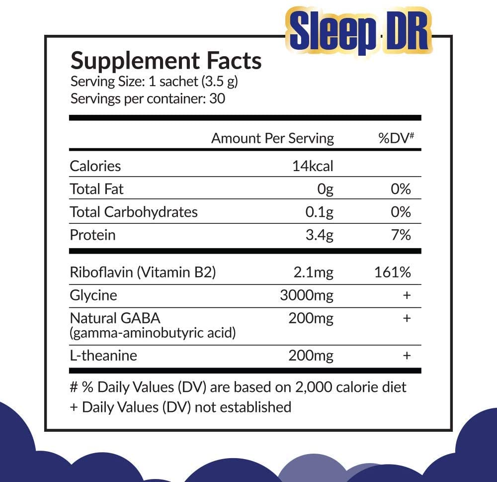 LABO Nutrition Sleep DR (Deep Rejuvenation) with Natural GABA, L-theanine, Glycine – Helps with Mood, Sleep, Relaxation and Calm - Melatonin-Free - Lifestream Group US